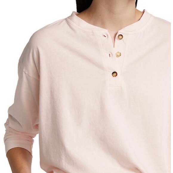 DONNI. Henley Long Sleeve T-Shirt - Picture 4 of 7